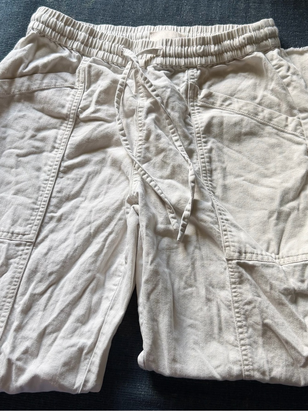 Universal Thread Men's Cream Drawstring Utility Shorts